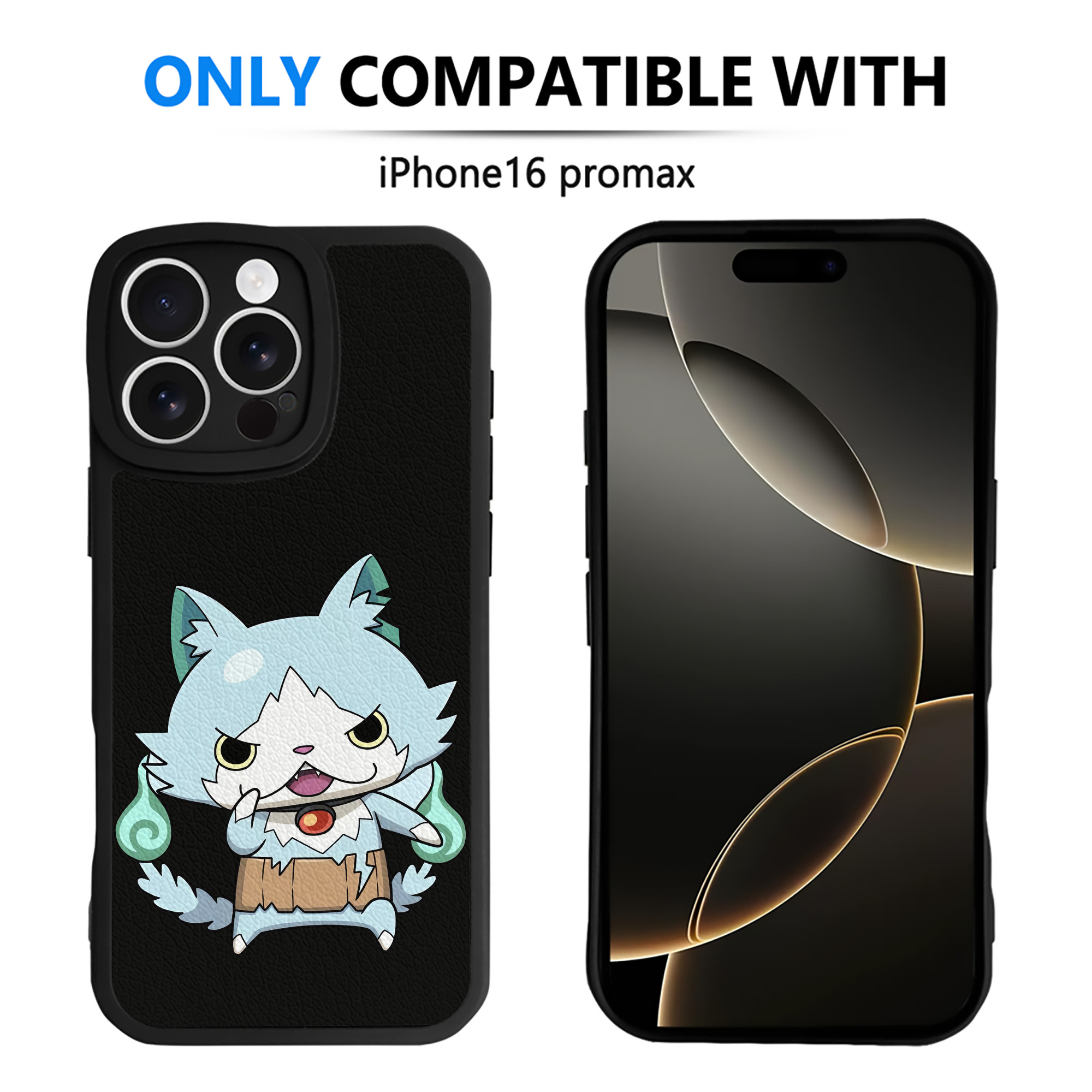 （画像用） 妖怪ウォッチ Yo-kai Watch 【iPhone 16シリーズ対応】シリコンスマホケース（レザー調） 材質：シリコン